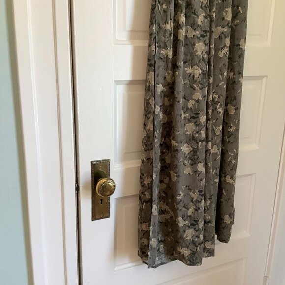 NWT Final Touch loose pants floral grey gauze wide leg - Picture 3 of 7